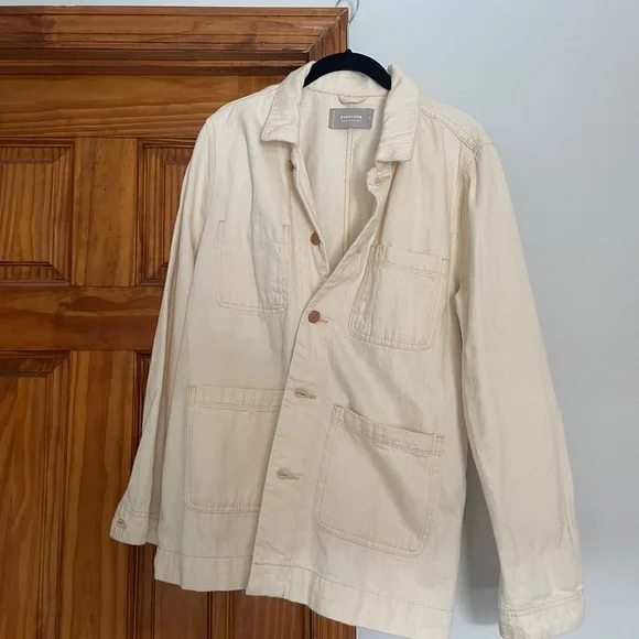 Everlane Off-White Denim Chore Jacket - Picture 2 of 2